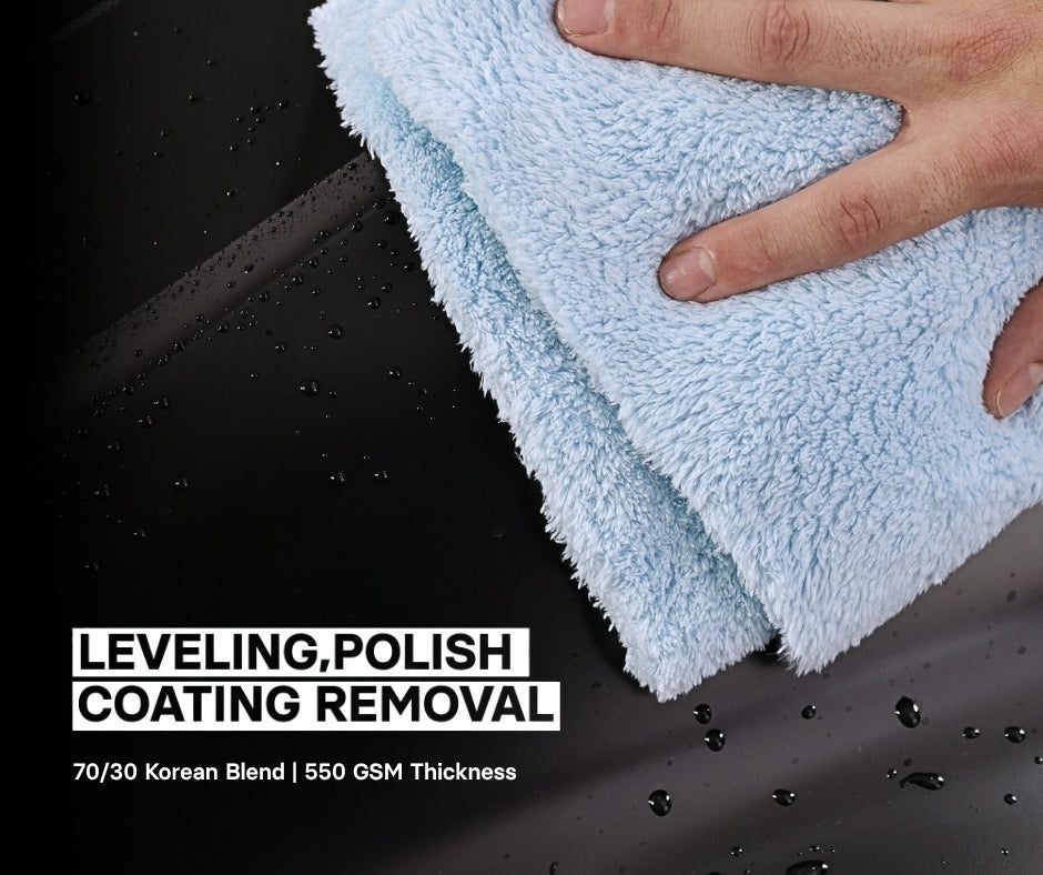 KoreanPro 550 | Bulk Plush Edgeless Microfiber 16x16 550 GSM 70/30