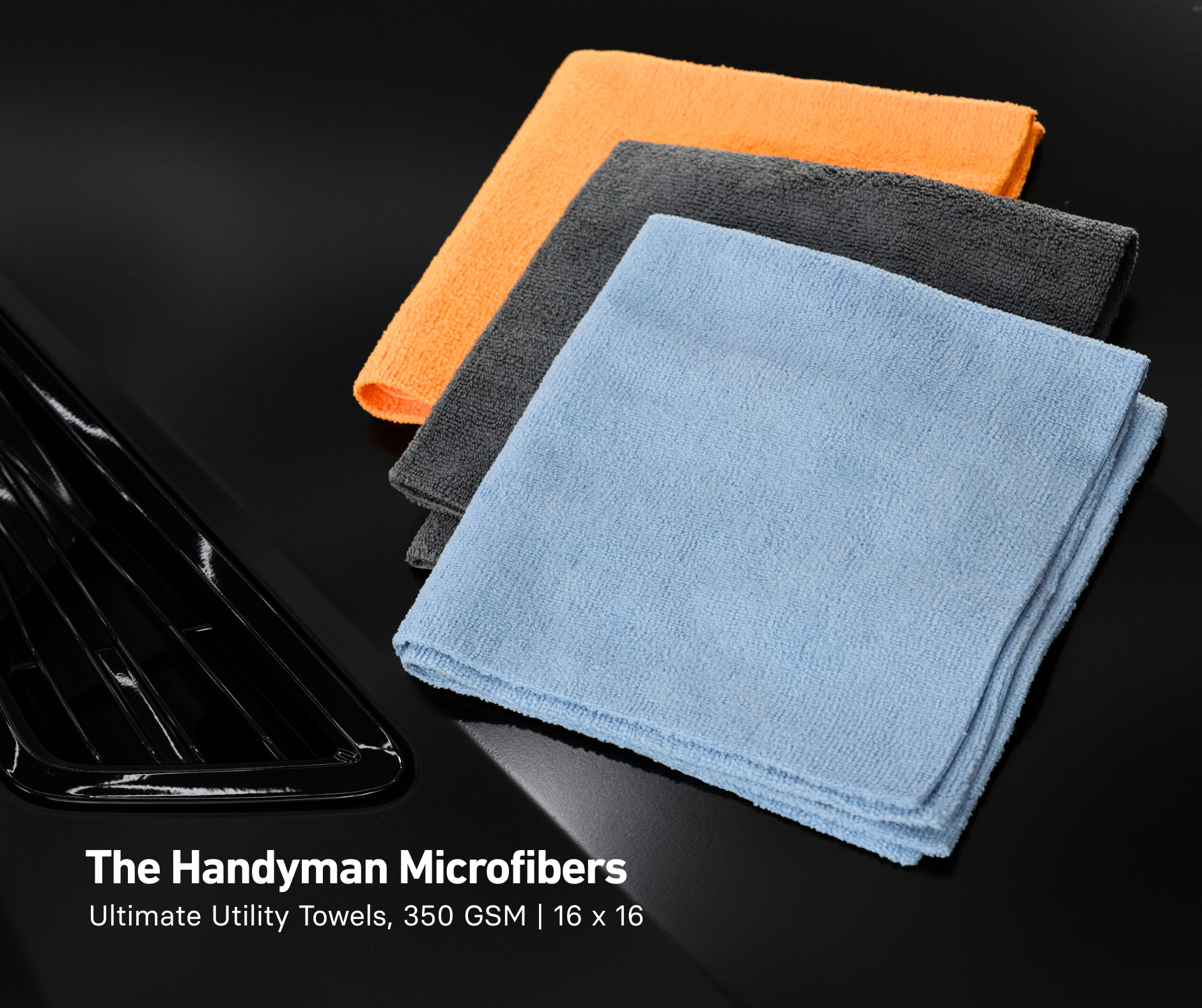 HandyMan | Bulk Utility Edgeless Microfibers 16x16 350 GSM